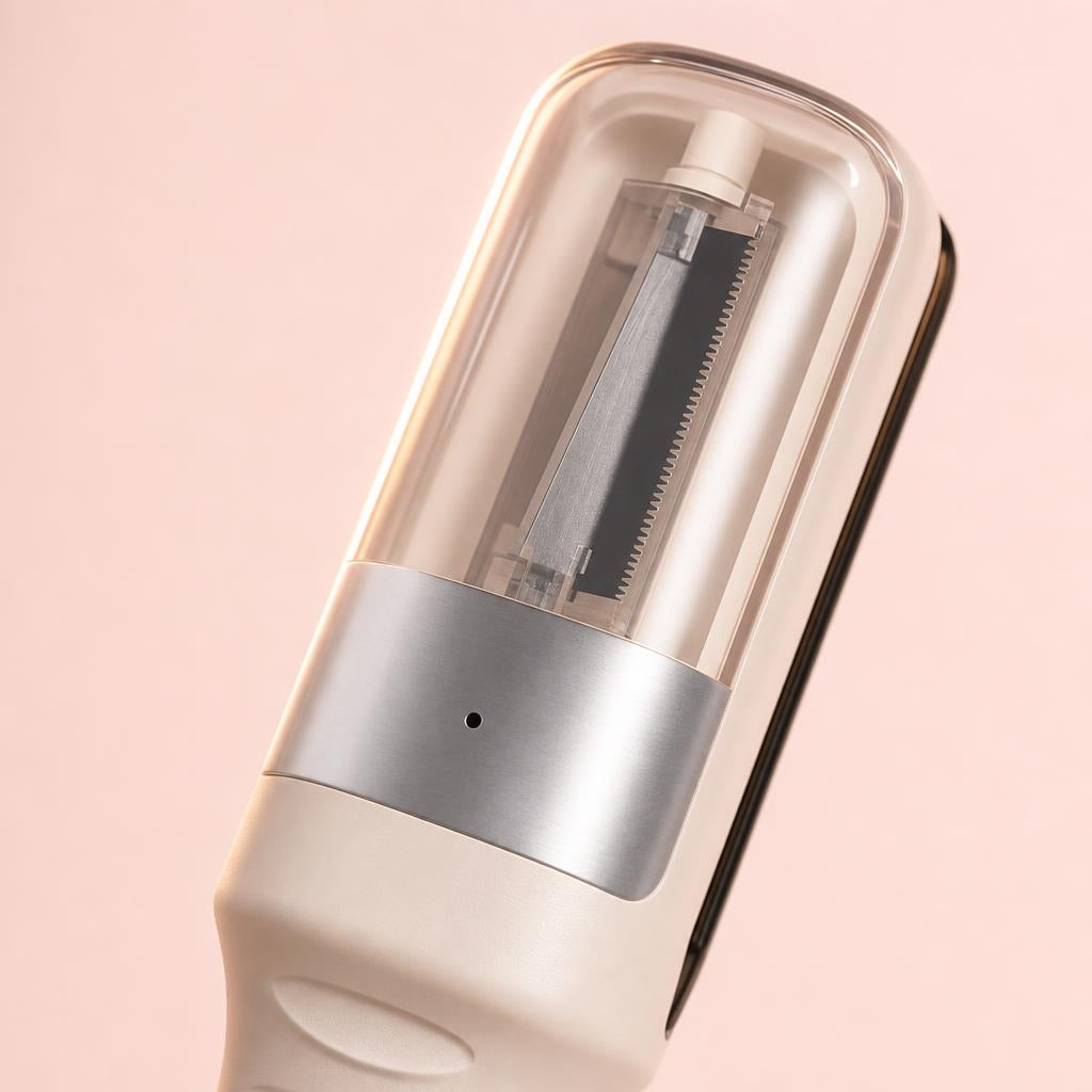 Close-up of the SmoothEnds trimmer in Off-White